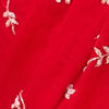 Elegant Red Chinon Bridal Saree