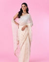 Rani Pink Satin Elegance Saree