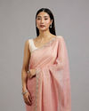 Mohey Women Peach Paradise Organza Saree