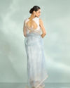 Mohey Women Blue Organza Enchantress Saree