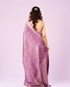 Mohey Women Elegant Purple Symphony Saree