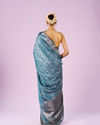 Mohey Women Ethereal Light Blue Saree