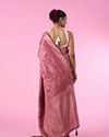 Mohey Women Dusty Pink Elegance Saree