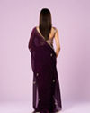Mohey Women Wine Elegance Saree