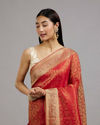 Mohey Women Scarlet Elegance Saree