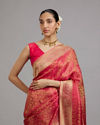 Mohey Women Rani Pink Elegance Saree