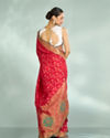 Mohey Women Pink Elegance Art Silk Saree