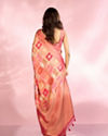 Mohey Women Ethereal Coral Charm Saree