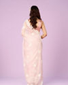 Mohey Women Pink Organza Saree Bliss