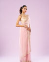 Mohey Women Radiant Pink Organza Saree