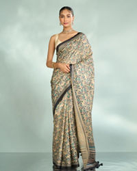 Mohey Women Glowing Fawn Elegance Saree