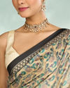 Mohey Women Glowing Fawn Elegance Saree