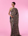 Ethereal Blue Georgette Saree