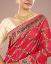 Mohey Women Regal Rani Pink Georgette Saree