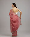 Mohey Women Gajree Pink Tissue Saree