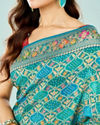 Mohey Women Azure Elegance Banarasi Saree