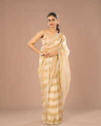 Mohey Women Green Glory Organza Saree