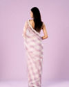 Mohey Women Elegant Purple Organza Saree