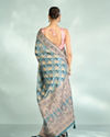 Mohey Women Eternal Elegance Blue Saree
