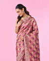 Mohey Women Radiant Wine Banarasi Saree