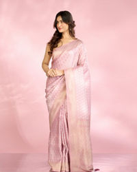 Mohey Women Elegant Purple Saree Enchantment