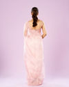Mohey Women Transcendent Pink Organza Saree