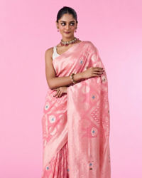 Mohey Women Pink Elegance Saree