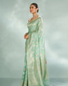 Mohey Women Serene Sea Green Saree