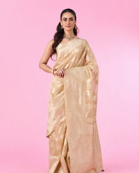 Mohey Women Beige Elegance Saree