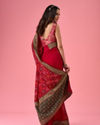 Mohey Women Radiant Red Saree