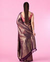 Mohey Women Wine Enchantment Banarasi Saree