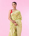 Mohey Women Pista Green Elegance Saree