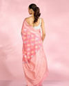 Mohey Women Enchanting Pink Elegance Saree