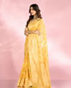 Mohey Women Radiant Yellow Elegance Saree