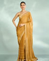Mohey Women Mustard Yellow Organza Glory Saree
