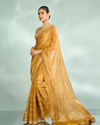 Mohey Women Mustard Yellow Organza Glory Saree