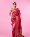 Glamorous Pink Fantasy Banarasi Saree
