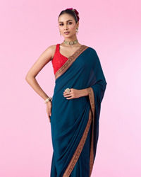 Mohey Women Blue Elegance Saree