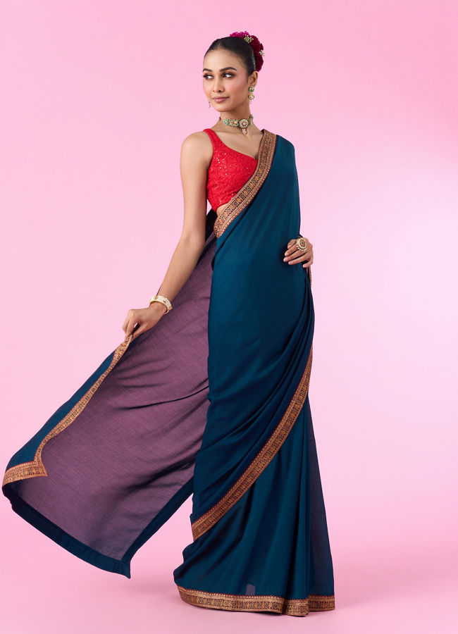 Mohey Women Blue Elegance Saree