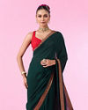 Mohey Women Emerald Elegance Saree
