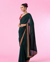 Mohey Women Emerald Elegance Saree