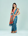 Teal Blue Banarasi Art Silk Saree