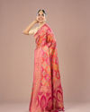 Mohey Women Pink Banarasi Art Silk Saree
