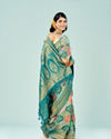 Mohey Women Rama Green Banarasi Art Silk Saree