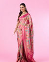 Mohey Women Rani Pink Festive Banarasi Saree