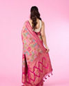 Mohey Women Rani Pink Festive Banarasi Saree