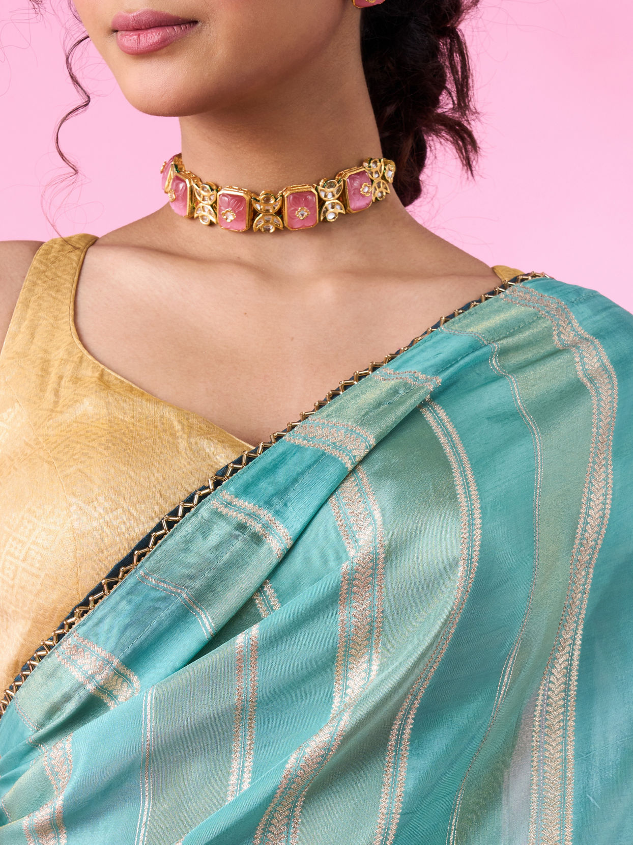 Mohey Women Emerald Bliss Saree
