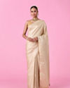Elegant Cream Banarasi Saree Artistry