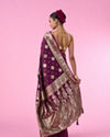 Mohey Women Splendour Wine Beauty Saree