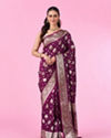 Wine Color Art Silk Gifting Saree